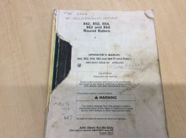842, 852, 854, 862 and 864 Baler Operators Manual