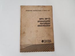 DP9-DP12 Pneumatic Fertiliser Distributor Operating Instructions and Parts List