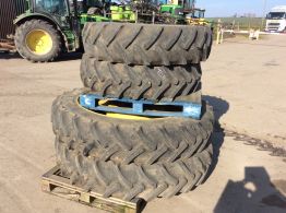 Full Set of Row Crop Wheels & Tyres